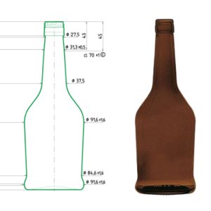 Boca za žestoka pića - CREMA WHISKEY, 700 ml